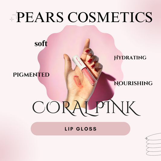 Coral  pink Lip gloss